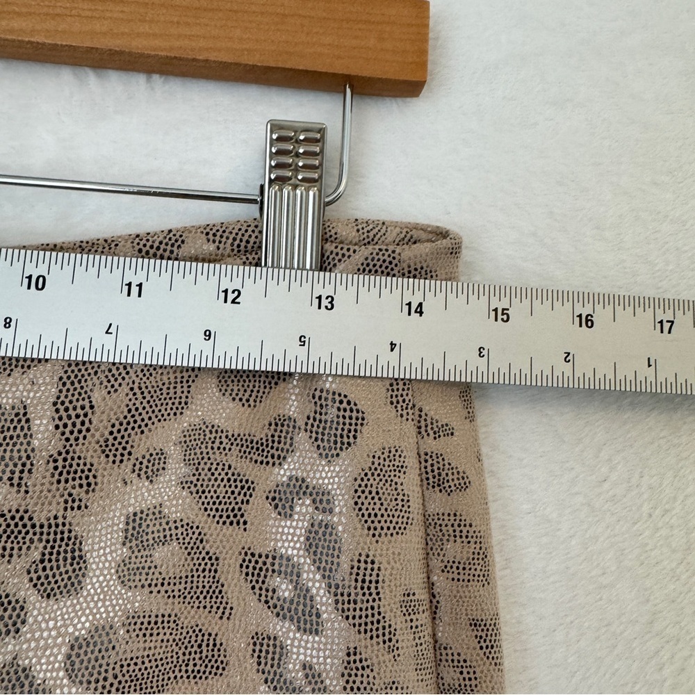 Mother High Waisted Seamless Looker Ankle Faux Suede Leopard Print Pants Size 32 - Picture 4 of 11